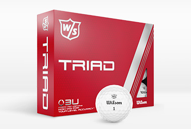 Balle de golf Wilson Staff Triad 12 pièces blanc
