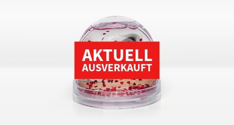 Fotokugel mit Herzflocken