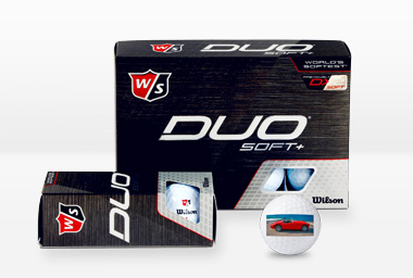 Golfball Wilson Duo Soft+ 12 Stk. weiss